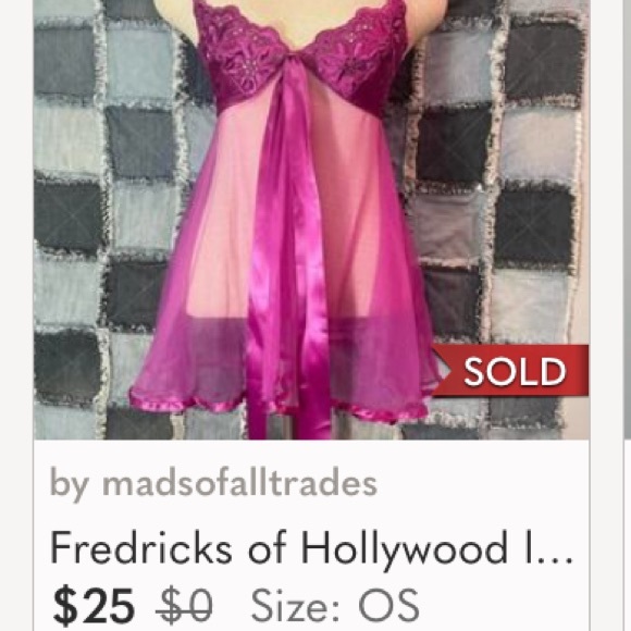 Fredrick’s Of Hollywood satinvlace lingerie teddy - Picture 15 of 16